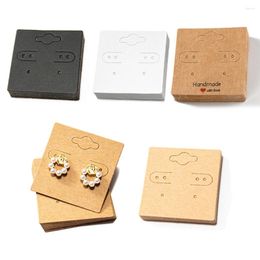 Jewelry Pouches 50pcs/Lot Paper Earring Display Card Hang Tag DIY Gift Package Handmade Ear Studs Cardboard Making Accessories Supplies