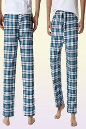 Plaid Mens Pajama Bottom Pants Sleepwear Lounging Relaxed Home PJs Pants Flannel Comfy Jersey Soft Cotton Pantalon Pijama Hombre 22632149