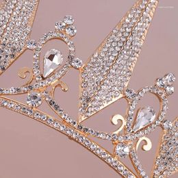 Hair Clips Birthday Crown Crystal Rhinestone Headdress Accessories For Women Wedding Bridal Headpiece