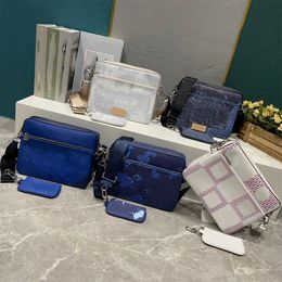 10A 24SS Nuova fashion Designer Borse Men Bags Crossbody Bags di alta qualità 3 pezzi da donna classico borse da tote di lusso Portafoglio Borse a tracolla in pelle in rilievo