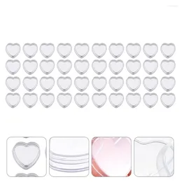 Storage Bottles 50 Pcs Eye Shadow Box Makeup Cream Container Plastic Jars Creams Creami Case Heart Pots Travel