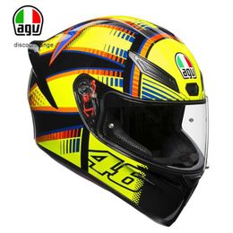 Full Face Open Agv k Motorcycle Helmet Italian Agv K3 K1 K5 Motorcycle Helmet Anti Fog Full Helmet Unisex Racing Helmet Running Helmet JN0A