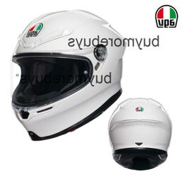 Full Face Open New Agv Motorcycle Helmet Ks Full Helmet Four Seasons Male and Female Cycling Motorcycle Full Cover Running Helmet Anti Fog Lightweight ET5Z