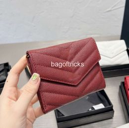 luxury Designer Origina quality Card Holder Genuine Leather France style Y Womens men Purses Mens Key Ring Credit Coin Mini Wallet Bag