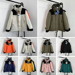 Mens Womens Outdoor down jackets coats designer north puffer nylon cotton face jacket purple unisex Long Sleeve zipper Fill-down stowable hood finish L6