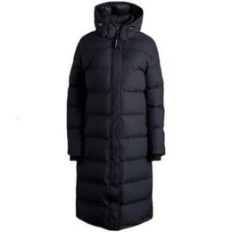 Women's Designer Brand Goose Down Down Jacket Women Medium Long Knee Thickened Warm Hooded Couple Men Winter Jacket 15MG0