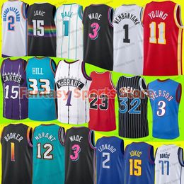 Kids Men Basketball Jersey Larry 33 Bird Antetokounmpo Wembanyama Stephen 30 Curry Booker Ja Morant Lillard 0 tatum Allen Iverson Vince Cart Stitched Youth