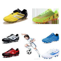 Designer Summer Leisure Outdoor Hot Blooded Battle Shoes Men's Shoes Breathable Football Shoes Sun Yellow Green Air Cushion Comfortable Nail Anti slip Shoes