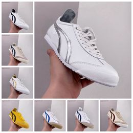 tiger shoes mexico 66 sneakers Women Men Designers Canvas Shoes Black White Blue Red Yellow Beige Low Trainers size 36-45