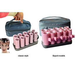 10 Pcs/Set Electric Roll Hair Tube Heated Roller Hair Curly Styling Sticks Tools SMR88 240119