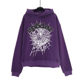 hoodie designer hoodie luxury men women hoodie spider pink purple Young Thug tracksuit 55555 web jacket Sweatshirt 555 High quality0KFX