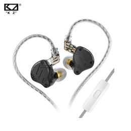 Headphones KZ ZS10 Pro X Wired Earphone 1DD+4BA Hybrid Technology HIFI Metal Headset Bass Earbuds Sport Noise Cancelling Headphone With Mic