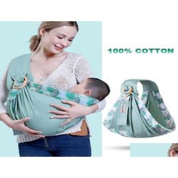 Carriers Slings Backpacks Newborn Ergonomic Kangaroo Sling Ring Baby Cloth Bag Kids Carrier Infant Wrap Front Facing Suckle Nursing Fe Dhjl8