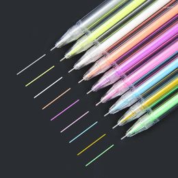 9Pcs/set 0.6mm Color Ink Po Gel Pen Stationery Office Learning Cute Scrapbooking Unisex Gift For Kids