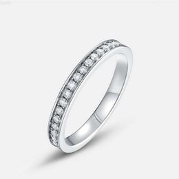 Kacy Sterling Silver 925 Engagement Rings Women Jewellery Shiny Moissanite Wedding Bands Eternity Ring Hip Hop Men