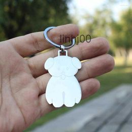 Keychains Lanyards Cute Bear Brand High Quality Stainless Steel Key Chain Lovely Animal Keyring Fashion Bag Pendant Car Keychain Jewellery Gift18EB