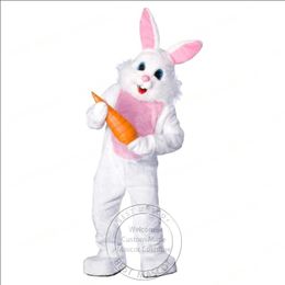 White Rabbit Mascot Costume Cartoon theme character Carnival Unisex Halloween Carnival Adults Birthday Party Fancy Outfit For Men Women