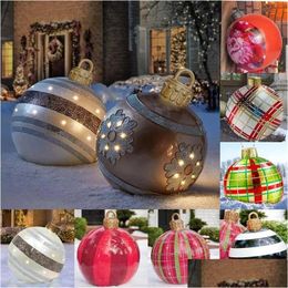 Christmas Decorations Pvc Inflatable Ball Colorf Funny Toy Tree Decor Home Outdoor Decoration Xmas Gift 60Cm 211018 Drop Delivery Gard Dhnme