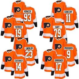 Philadelphia''flyers''jumpers Hockey Jersey 93 Voracek 19 Patrick 79 Haart Jerseycustom Men Women Kids Youth 8397 2344