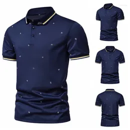 Men's Polos 2024 Clothing Niche Chic Polo Shirt Short Sleeved Business Casual Trendy Summer Slim Fitting Lapel