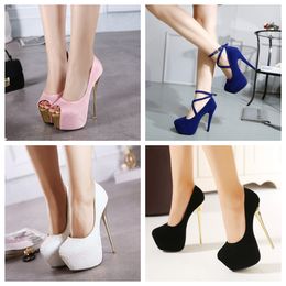 Ms. embellishes ankle strap sandals stiletto heels open-toed Round toe luxury designer women shoes platform Thick soled super high-heel