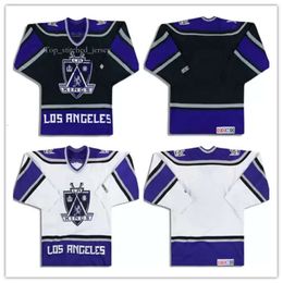 CUSTOM Customized Vintage 1999-02 LA KINGS #20 Luc Robitaille CCM JERSEY #4 Rob Blake Home Away Black White Hockey Jerseys Any Name Number S 9827