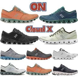 running ON shoes X Sneaker triple black white Aloe rust red alloy grey ash Storm Blue orange low mens sports sneakers womens trainerof white shoes tns