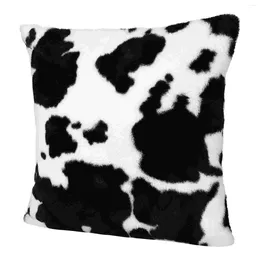 Pillow Cow Plush Pillowcase Cover Throw Sofa Covers Couch Back Square Double Sided