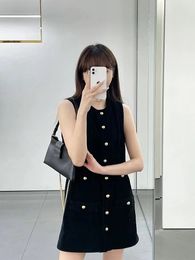 Cel 2024 Early Spring New Product Women's Black Small Fragrance Dress Party Dress Women's Dress Birthday Gift Valentine's Day Gift