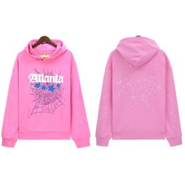 hoodie designer hoodie luxury men women hoodie spider pink purple Young Thug tracksuit 55555 web jacket Sweatshirt 555 High qualityGLCZ