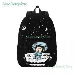 Bags Personalised Space Astronaut Mafalda Canvas Backpack Women Men Casual Bookbag for School College Quino Comics Cartoon Bags