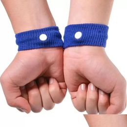 Party Favour Anti Nausea Wrist Support Sports Cuffs Safety Wristbands Carsickness Seasick Antis Motion Sickness Sick Wrists Bands Dro Dhp0B