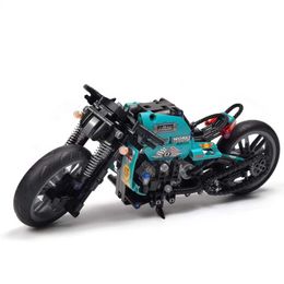 Blocks City High-tech Motorcycle Car Model Motorbike Building Blocks Model Speed Racer Bricks Chirldren DIY Toy Christmas Gift Kids Toy 240120