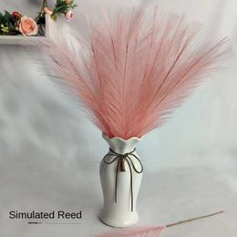 Decorative Flowers 10/20PCS Small Artificial Reed Pampas Grass Faux Decor For Vase Fake Fluffy Floral Home Wedding