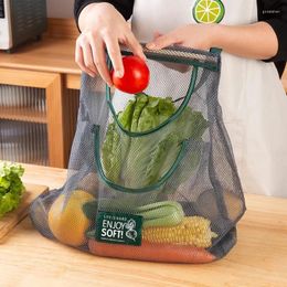Storage Bags Organiser Wall Hanging Bag Multi-layer Kitchen Mesh Fruit And Vegetable Home Organisation