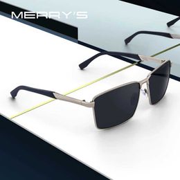 Sunglasses MERRYS DESIGN Men Classic Rectangle Sunglasses HD Polarised Sun glasses For Driving TR90 Legs UV400 Protection S8380 YQ240120
