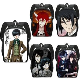 Bags Anime Black Butler Cosplay Backpack Sebastian Michaelis Cartoon Student School Shoulder Bag Teentage Laptop Travel Knapsack