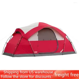 Tents And Shelters 8-Person Dome-Style Camping Tent Nature Hike Freight Free Outdoor Travel Supplies Hiking Sports