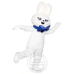 Cute White Rabbit Mascot Costume Cartoon theme character Carnival Unisex Halloween Carnival Adults Birthday Party Fancy Outfit For Men Women