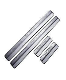 For 20072013 2014 2015 Qashqai Stainless Steel Door Sill Scuff Plate Welcome Pedal Threshold Strip Car Styling Accessories 4pcs6264303