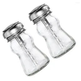 Nail Gel 2Pcs Multipurpose Pump Type Glass Bottle Alcohol Polish Remover