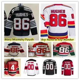 CUSTOM New''jersey''devils''jack Hughes NJ Hockey Jerseys Jesper Bratt Hischier Dougie Hamilton Mercer Wood Graves Marino Sharangovich Tomas 3324