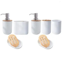 Bath Accessory Set Luxury Bathroom Accessories Soap Dispenser Dish For Vanity Apartment Countertop Household El