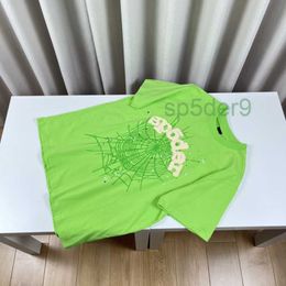 Tshirt Man Sp5der Designer Shirt Green Graphic Tee Summer Spider Hoodie 555 Printing Women High Quality Short Sleeve Free People Clothing Crew Neck MVRB MVRB