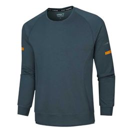 Men's T-Shirts Quick Dry Autumn Spring Sport Training Running Tshirt Top Tees Fashion Clothes OverSize 7XL 8XL 9XL Long Sleeve Blue Men T Shirt J240120