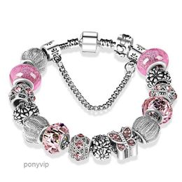 925 Sterling Silver Plated Beads Crystal Butterfly Chamrs Bracelets for Charm Bracelet Bangle Diy Jewellery Women QZDV QZDV