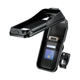 Bags Waterproof Bicycle Phone Holder Motorcycle Bike Handlebar Phone Case Bag for Iphone 12 13 14 Samsung Bike Phone Stand Mount