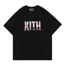 Kith Tshirt Mens Designer Tee Workout for Men Oversized T Shirts T-shirt 100%cotton Vintage Short Sleeve US Size Zz42