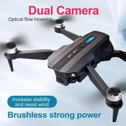 S91 Remote Control HD Dual Camera Drone, Adjustable Headless Mode, Trajectory Flight, Intelligent Follow, Brushless Motor Drone With Optical Flow Positioning.