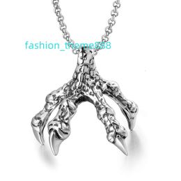 New stainless steel punk pendant dragon claw necklace wedding couple gift jewelry